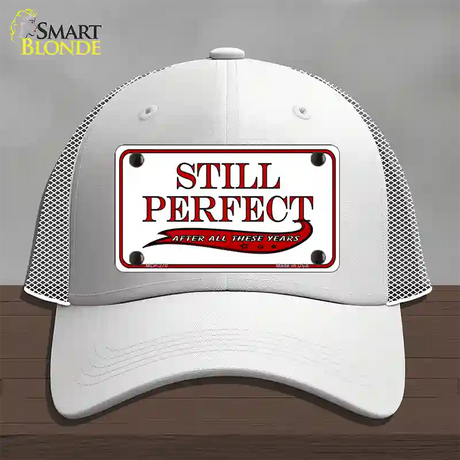 Still Perfect Novelty License Plate Hat Mesh / White