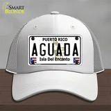 Aguada Puerto Rico Novelty License Plate Hat Mesh / White