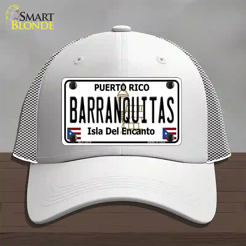 Barranquitas Novelty License Plate Hat Mesh / White