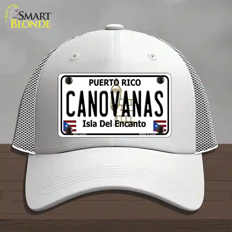 Canovanas Puerto Rico Novelty License Plate Hat Mesh / White