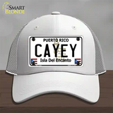 Cayey Puerto Rico Novelty License Plate Hat Mesh / White