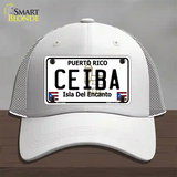 Ceiba Novelty License Plate Hat Mesh / White