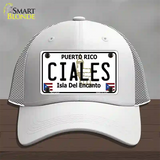 Ciales Novelty License Plate Hat Mesh / White