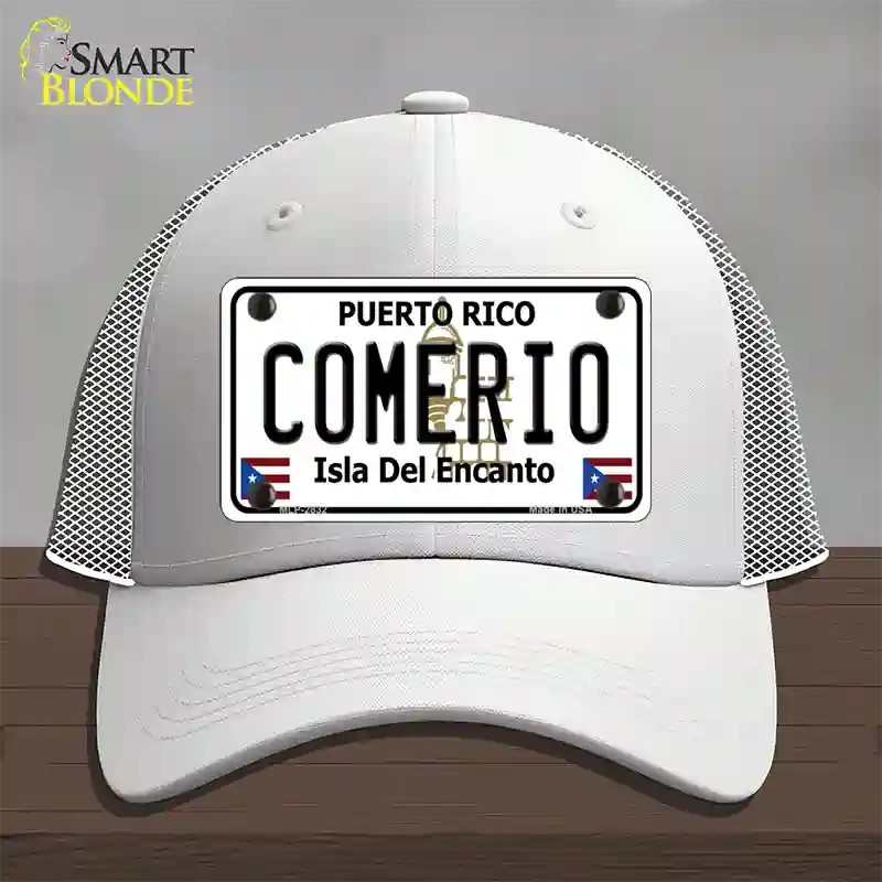 Comerio Novelty License Plate Hat Mesh / White