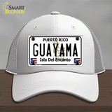 Guayama Puerto Rico Novelty License Plate Hat Mesh / White