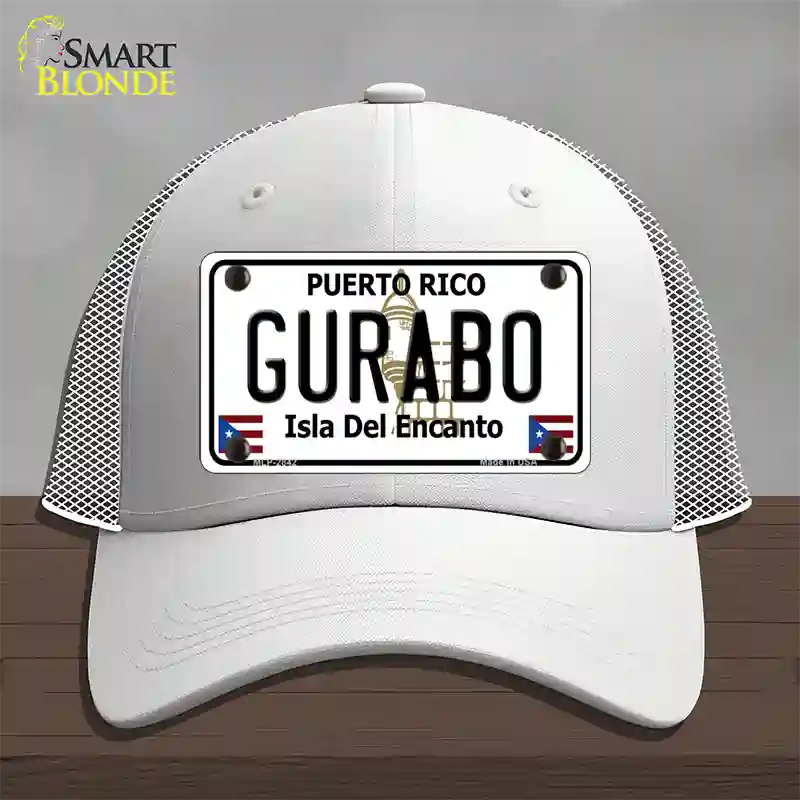 Gurabo Puerto Rico Novelty License Plate Hat Mesh / White