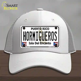 Hormiguesros Puerto Rico Novelty License Plate Hat Mesh / White