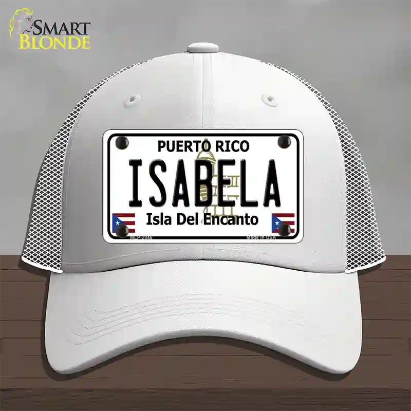 Isabela Puerto Rico Novelty License Plate Hat Mesh / White