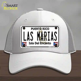 Las Marias Puerto Rico Novelty License Plate Hat Mesh / White