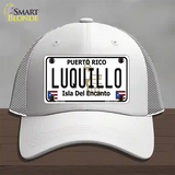 Luquillo Puerto Rico Novelt Novelty License Plate Hat Mesh / White