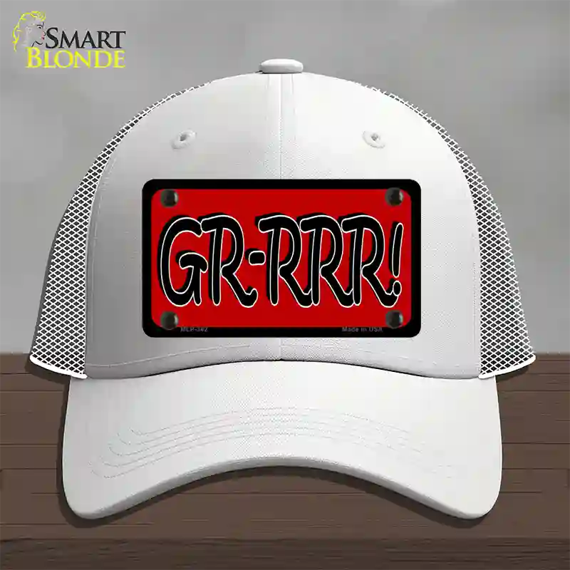 GR-RRR Novelty License Plate Hat Mesh / White