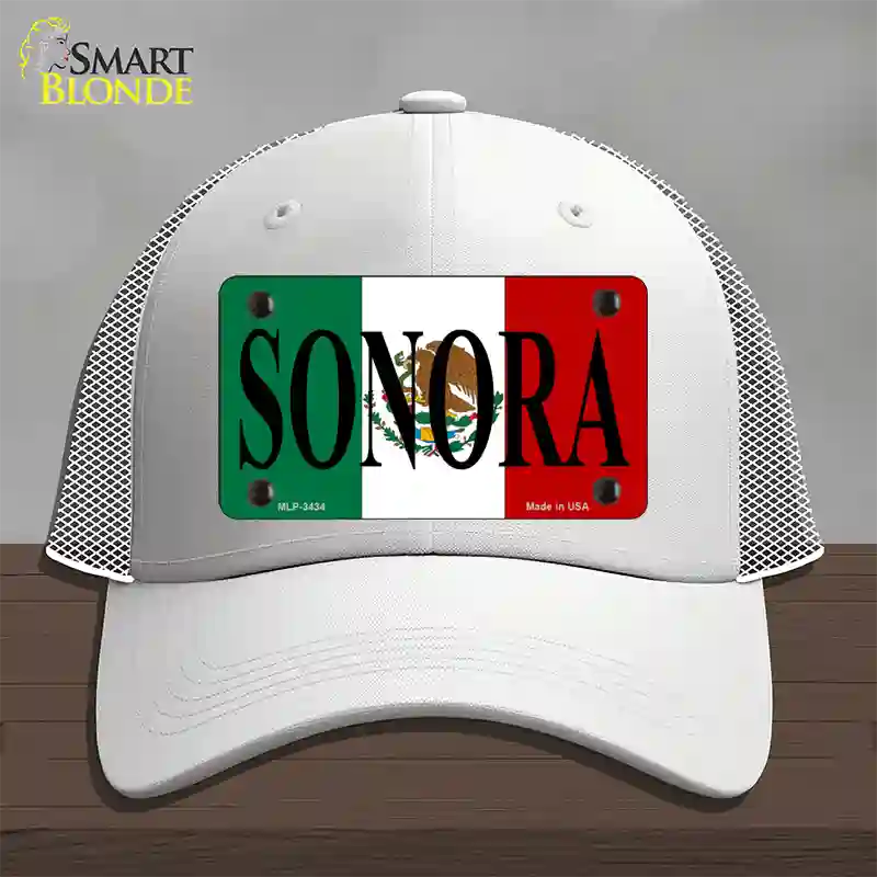 Sonora Novelty License Plate Hat Mesh / White