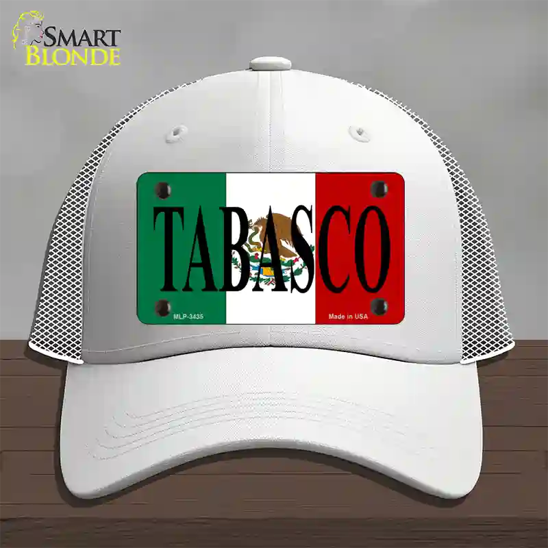 Tabasco Novelty License Plate Hat Mesh / White