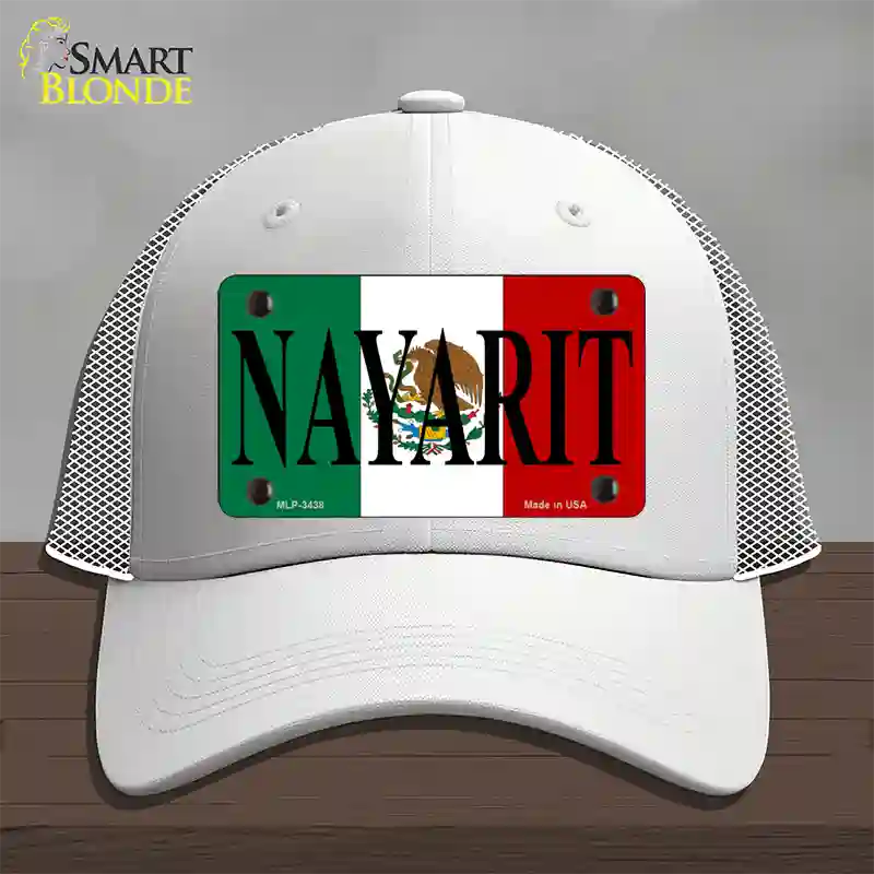 Nayarit Novelty License Plate Hat Mesh / White