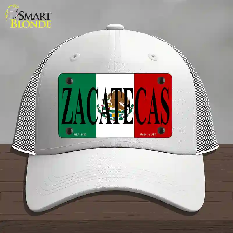 Zacatecas Novelty License Plate Hat Mesh / White