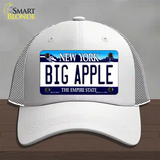 Big Apple New York Novelty License Plate Hat Mesh / White