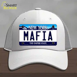 Mafia New York Novelty License Plate Hat Mesh / White