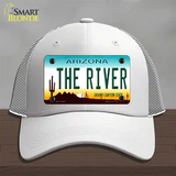 The River Arizona Novelty License Plate Hat Mesh / White
