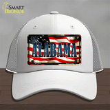 Alabama USA Novelty License Plate Hat Mesh / White