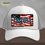 Arizona USA Novelty License Plate Hat Mesh / White