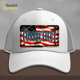 Connecticut USA Novelty License Plate Hat Mesh / White