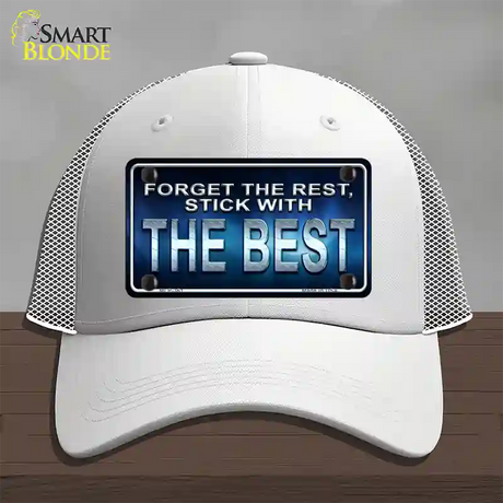 Forget The Rest Novelty License Plate Hat Mesh / White