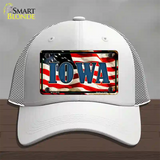 Iowa USA Novelty License Plate Hat Mesh / White