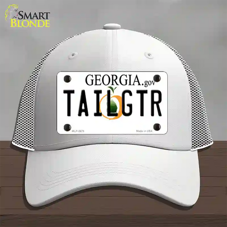 Tailgtr Georgia Novelty License Plate Hat Mesh / White