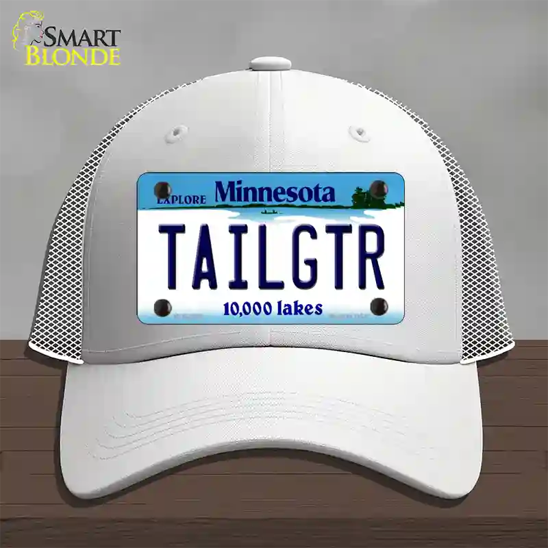 Tailgtr Minnesota Novelty License Plate Hat Mesh / White