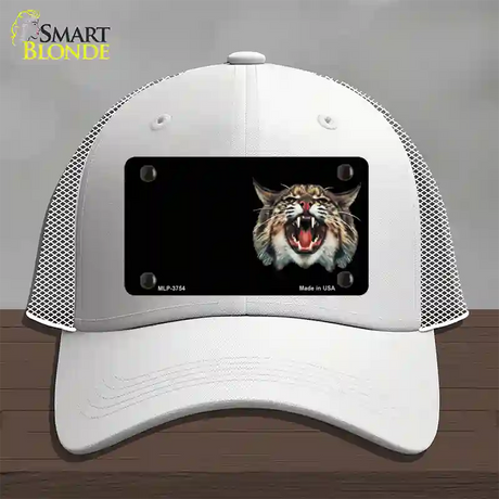 Wildcat Offset Novelty License Plate Hat Mesh / White