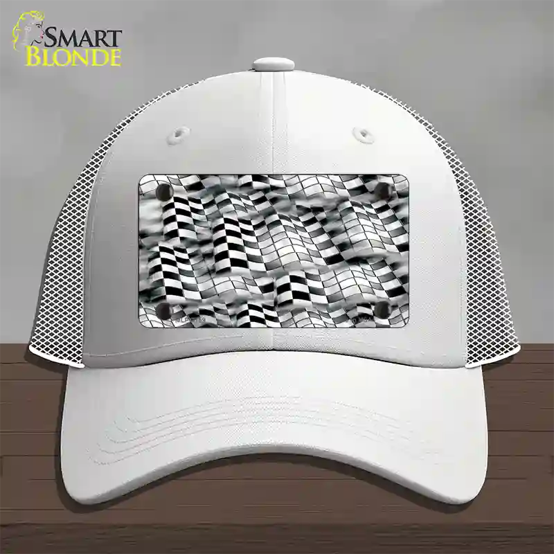 Racing Novelty License Plate Hat Mesh / White