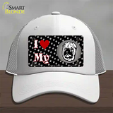 I Love My Chinese Shar Pei Novelty License Plate Hat Mesh / White