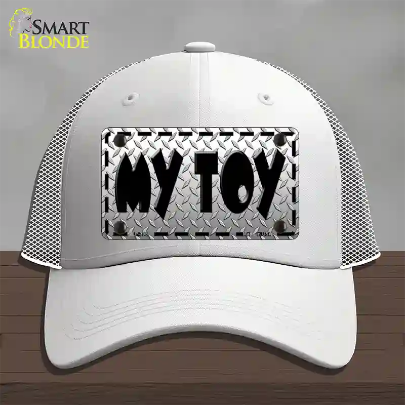 My Toy Novelty License Plate Hat Mesh / White