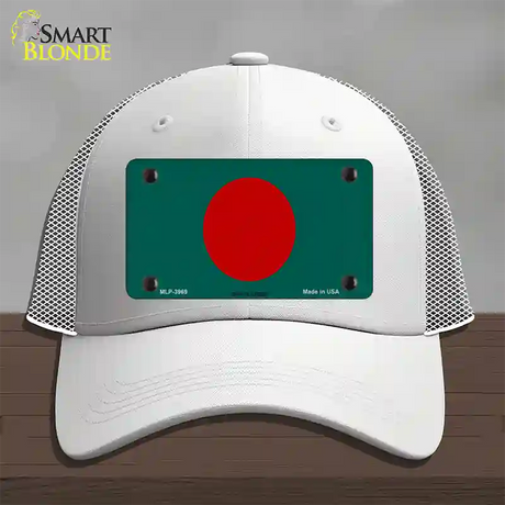 Bangladesh Flag Novelty License Plate Hat Mesh / White