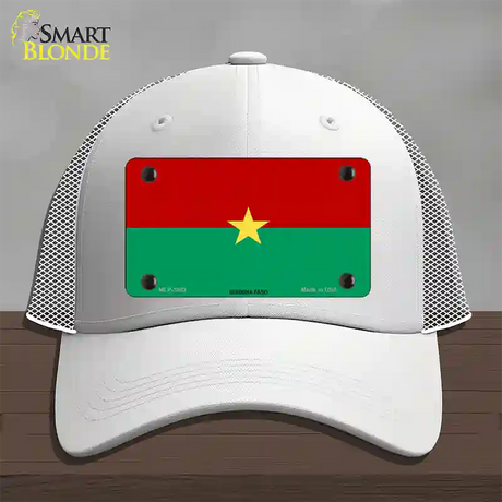 Burkina Faso Flag Novelty License Plate Hat Mesh / White