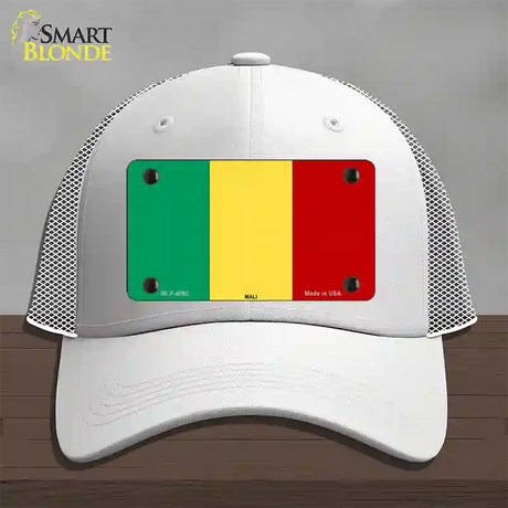 Mali Flag Novelty License Plate Hat Mesh / White