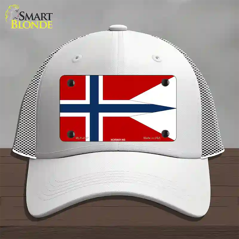 Norway-NS Flag Novelty License Plate Hat Mesh / White