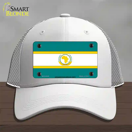 Organization African Unity Flag Novelty License Plate Hat Mesh / White