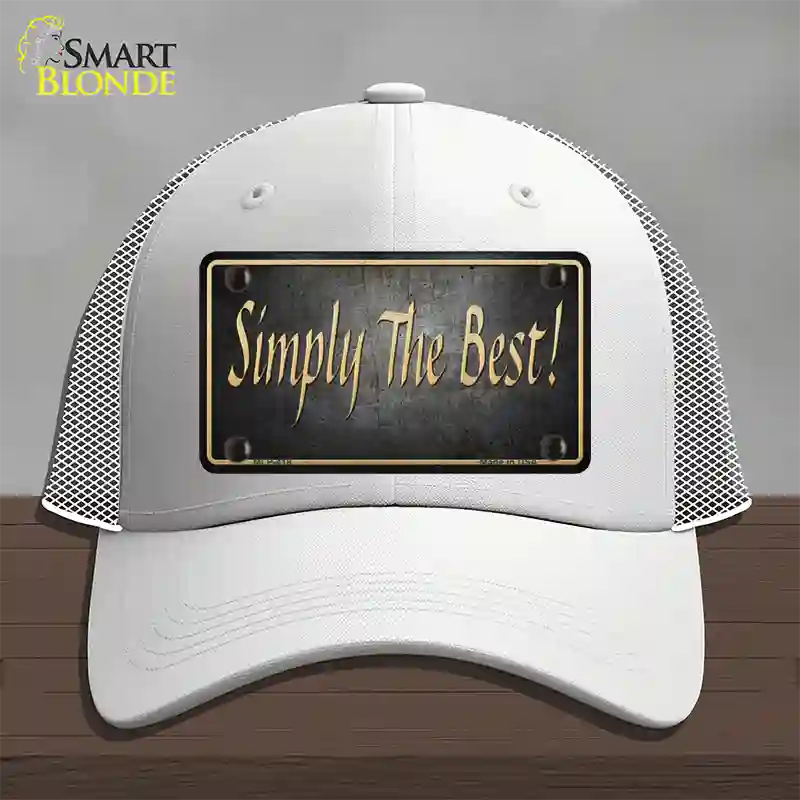 Simply The Best License Novelty License Plate Hat Mesh / White