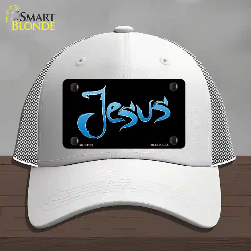 Jesus Novelty License Plate Hat Mesh / White