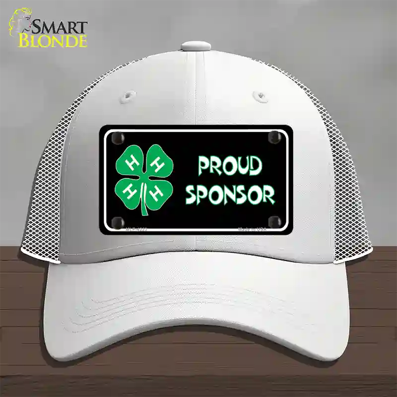 4-H Proud Sponsor Novelty License Plate Hat Mesh / White