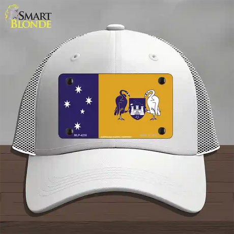 Australia Capital Territory Novelty License Plate Hat Mesh / White