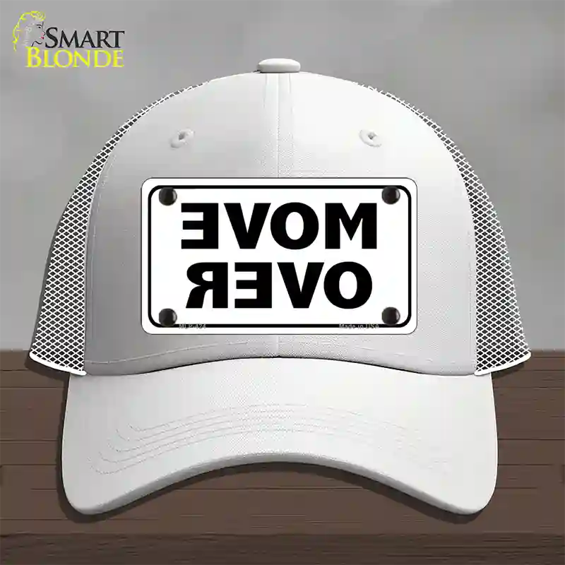 Move Over White Novelty License Plate Hat Mesh / White