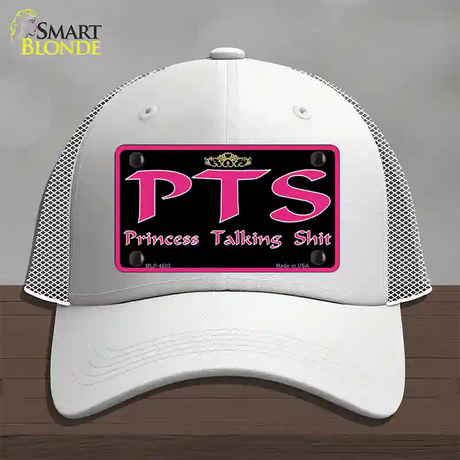 P.T.S. Novelty License Plate Hat Mesh / White