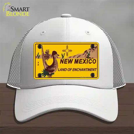 Roadrunner New Mexico Novelty License Plate Hat Mesh / White