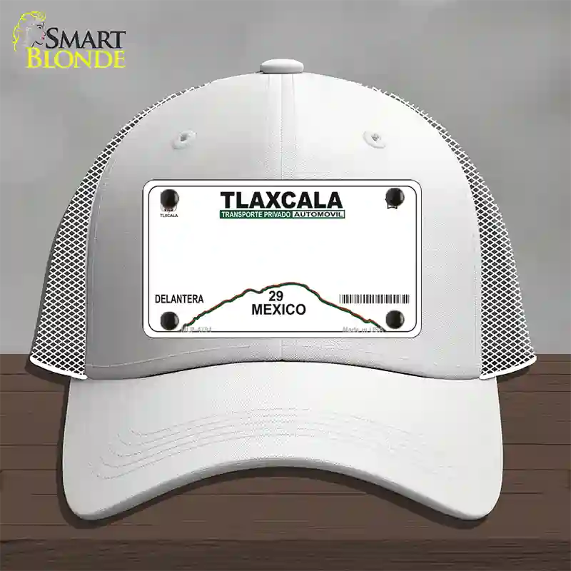 Tlaxcala Mexico Novelty License Plate Hat Mesh / White