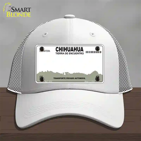 Chihuahua Mexico Novelty License Plate Hat Mesh / White