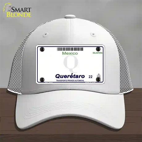 Queretaro Mexico Blank Novelty License Plate Hat Mesh / White