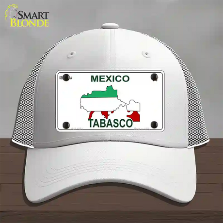 Tabasco Mexico Novelty License Plate Hat Mesh / White