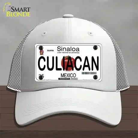 Culiacan Mexico Novelty License Plate Hat Mesh / White